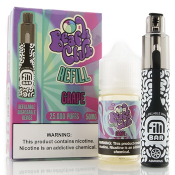 Beach Club Grape Fill Bar Disposable Vape kit Best Sales Price - eJuice