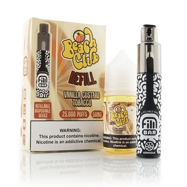 Beach Club Vanilla Custard Fill Bar disposable kit Best Sales Price - eJuice