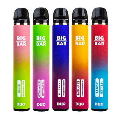 Big Bar Duo Disposable Vape (5%, 2200 Puffs) Best Sales Price - Disposables