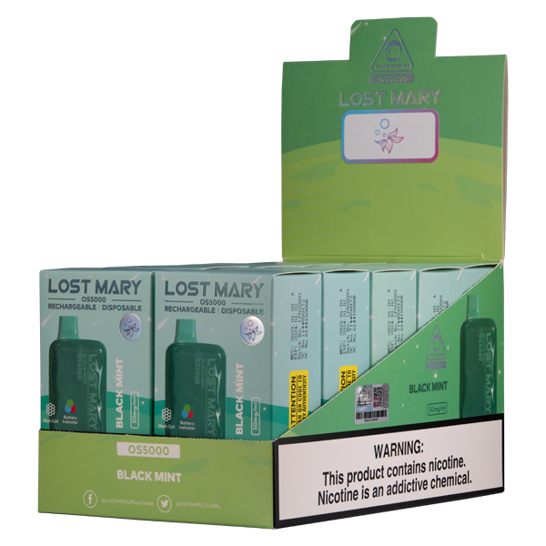 Black Mint Lost Mary OS5000 Best Sales Price - Disposables