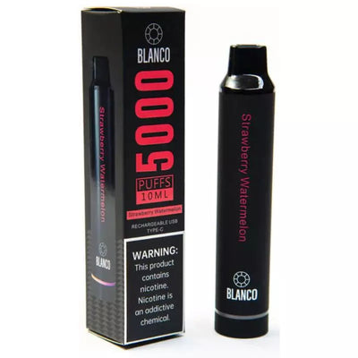 Blanco Rechargeable Disposable 5000 Puffs - Strawberry Watermelon Best Sales Price - Disposables