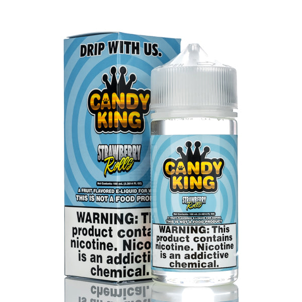 Candy King Strawberry Rolls 100ml 3mg Best Sales Price - eJuice