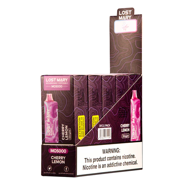 Cherry Lemon Lost Mary MO5000 Disposable Vape Kit 5000 Puffs 13.5ml Best Sales Price - Disposables