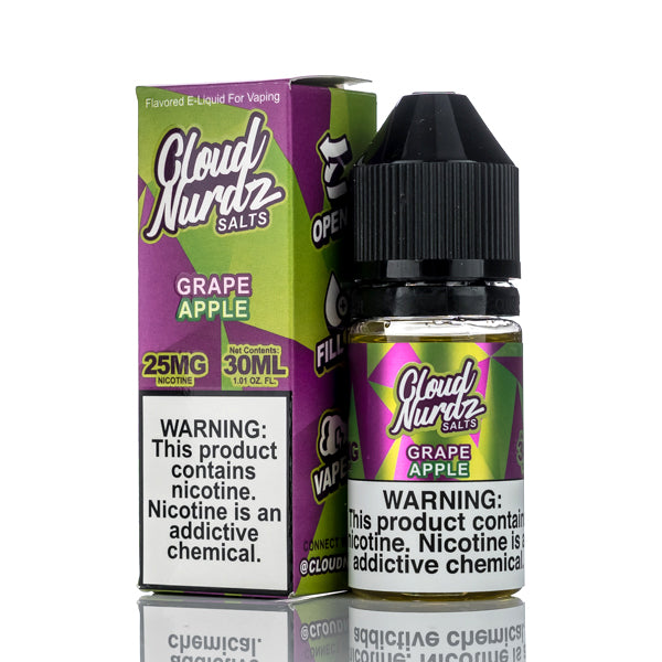 Cloud Nurdz Salts E-Liquid Grape Apple 30ml (25mg) Best Sales Price - eJuice