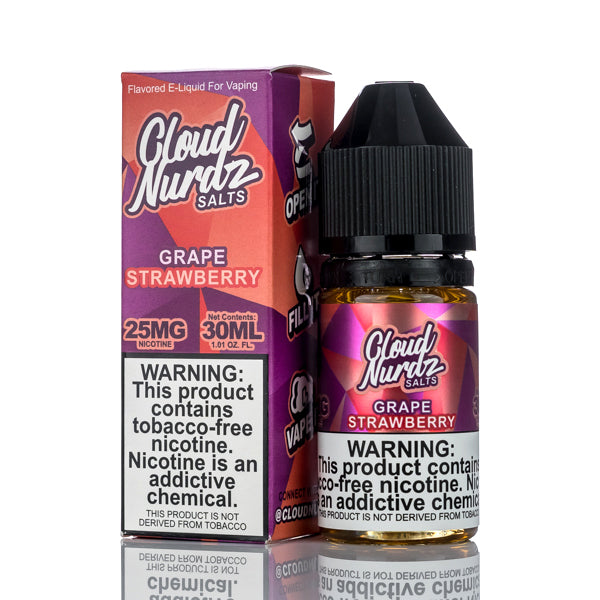 Cloud Nurdz Salts E-Liquid Grape Strawberry 30ml (50mg) Best Sales Price - eJuice