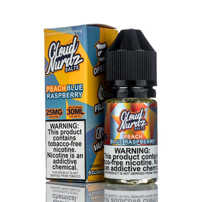 Cloud Nurdz Salts E-Liquid Peach Blue Razz 30ml (25mg) Best Sales Price - eJuice