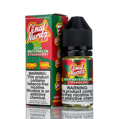 Cloud Nurdz Salts E-Liquid Sour Watermelon Strawberry 30ml Best Sales Price - eJuice