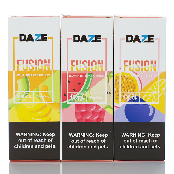 7 Daze Fusion - No Nicotine Vape Juice - 100ml Best Sales Price - eJuice