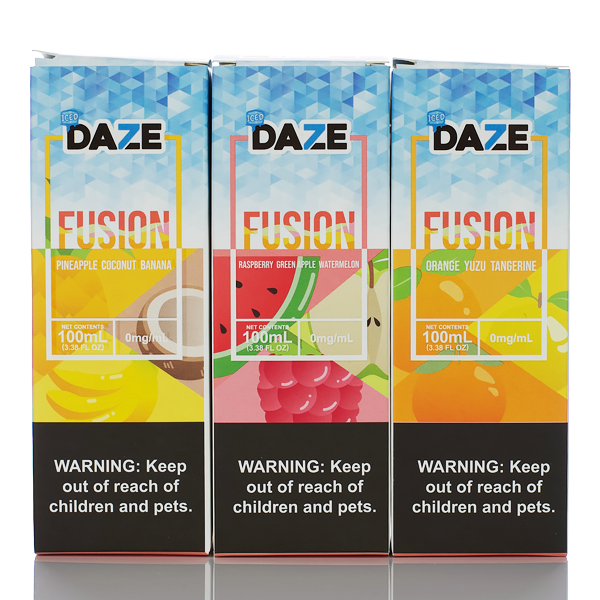 7 Daze Fusion ICED - No Nicotine Vape Juice - 100ml Best Sales Price - eJuice