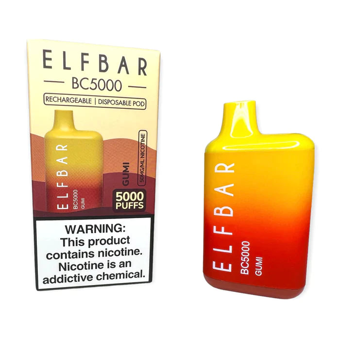 ELF BAR BC5000 5000 Puffs Disposable Vape - 13ML GUMI Best Sales Price - Disposables