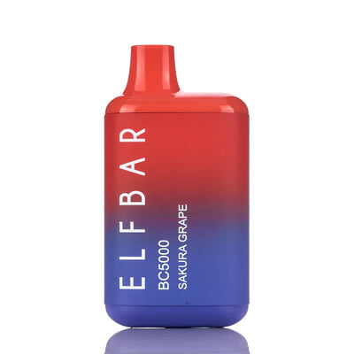 ELF BAR BC5000 5000 Puffs Disposable Vape 13ML Sakura Grape Best Sales Price - Disposables