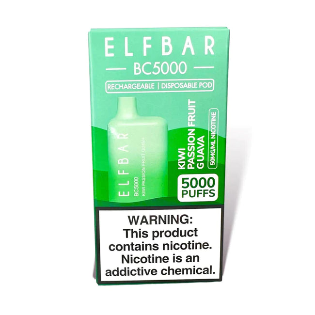 ELF BAR BC5000 5000 Puffs Disposable Vape 13ML Kiwi Passionfruit Guava Best Sales Price - Disposables