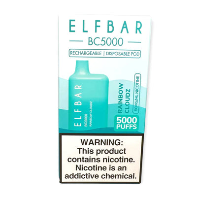 ELF BAR BC5000 5000 Puffs Disposable Vape 13ML Rainbow Cloudz Best Sales Price - Disposables