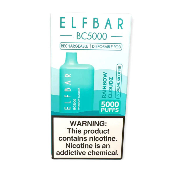 ELF BAR BC5000 5000 Puffs Disposable Vape 13ML Rainbow Cloudz Best Sales Price - Disposables