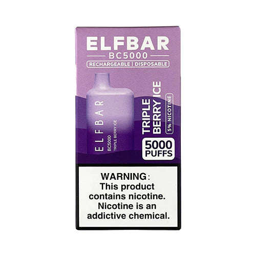 ELF BAR BC5000 5000 Puffs Disposable Vape 13ML Triple Berry Ice Best Sales Price - Disposables