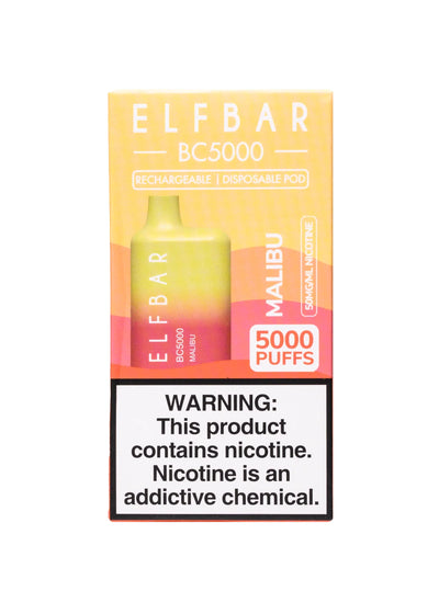 ELF BAR Malibu Flavor BC5000 5000 Puffs Disposable Vape 13ML Best Sales Price - Disposables