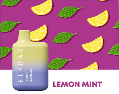 Elf Bar BC3500 Disposable Kit 3500 Puffs 650mAh Lemon Mint Best Sales Price - Disposables