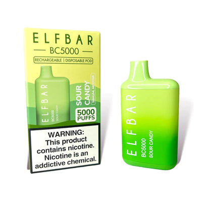 Elf Bar BC5000 Sour Candy Disposable Best Sales Price - Disposables