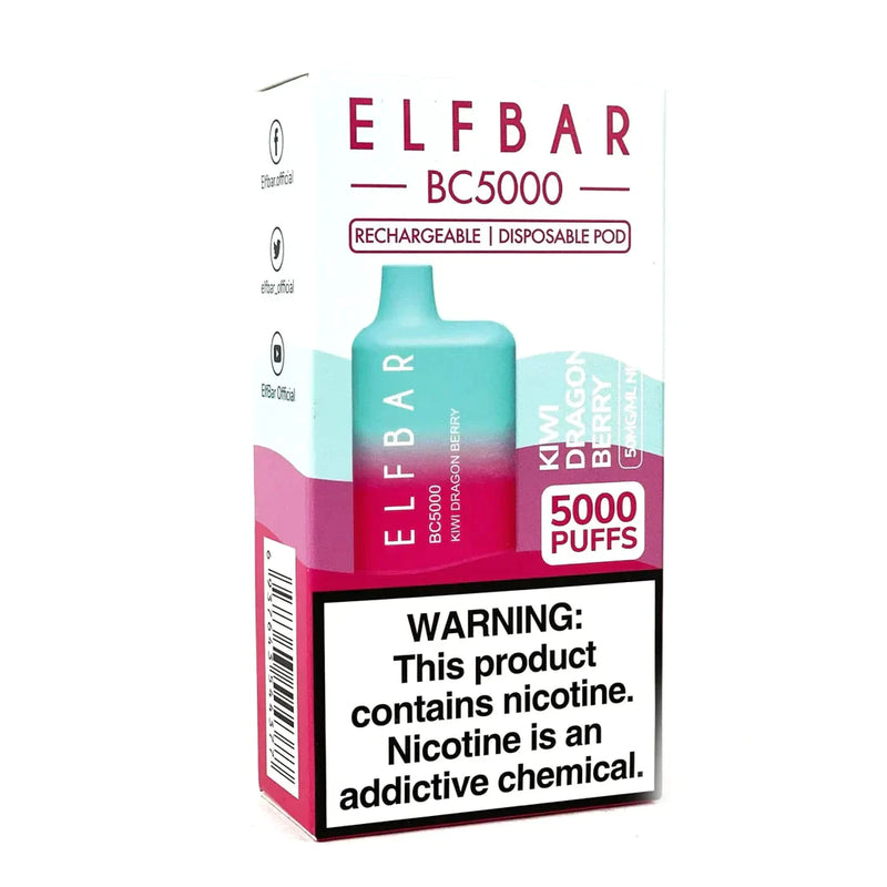 Elf Bar BC5000 Kiwi Dragon Berry Disposable Best Sales Price - Disposables
