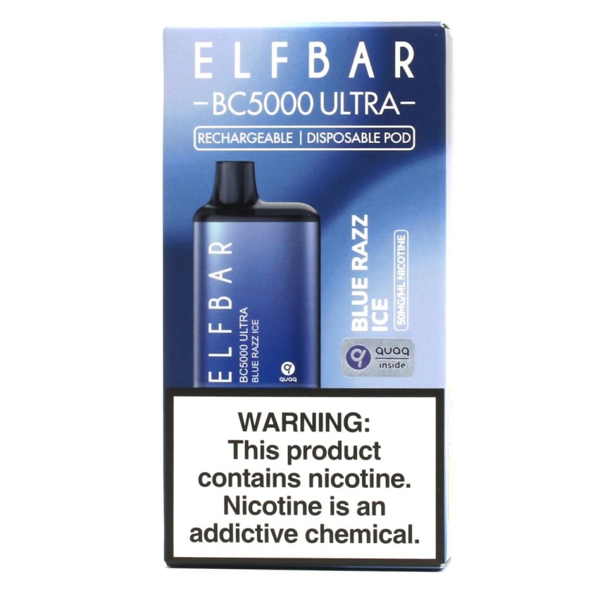 Elf Bar Ultra 50MG Blue Razz Ice Best Sales Price - Disposables