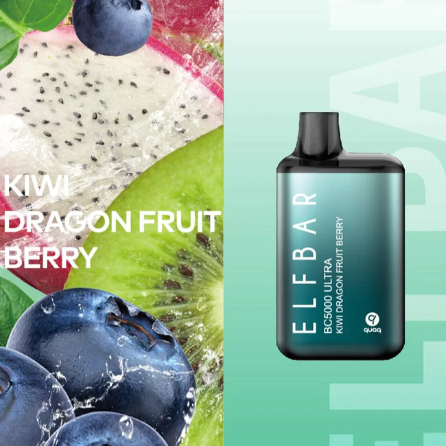 Elf Bar Ultra 50MG KIWI DRAGON FRUIT BERRY Best Sales Price - Disposables