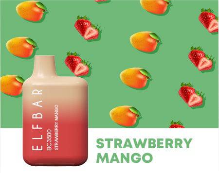 Elf Bar Ultra 50MG Strawberry Mango Best Sales Price - Disposables