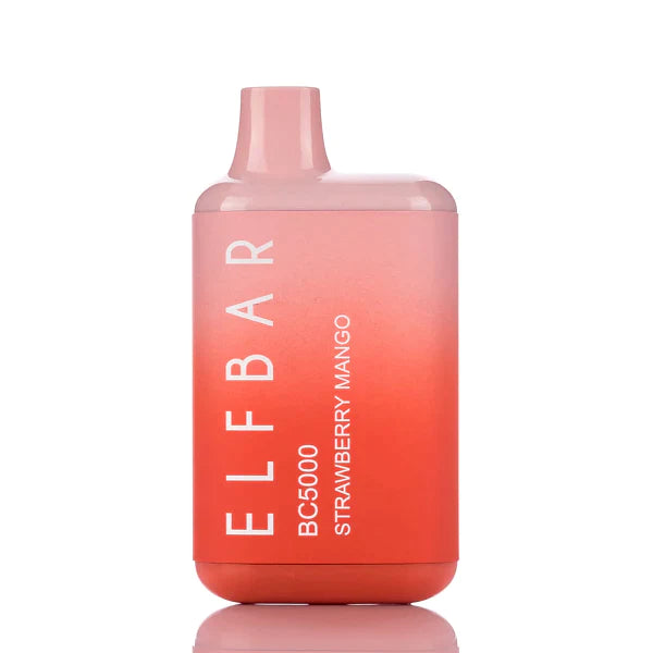 ELF BAR BC5000 5000 Puffs Disposable Vape 13ML Strawberry Mango Best Sales Price - Disposables