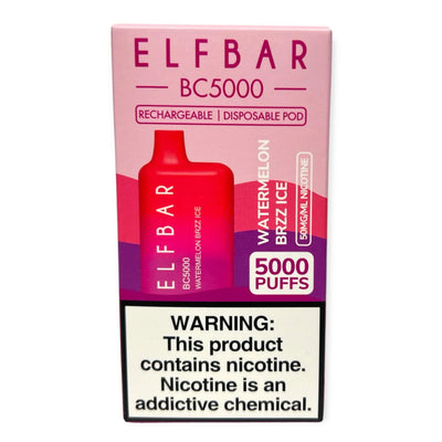 ELF BAR BC5000 5000 Puffs Disposable Vape 13ML Watermelon Brzz Ice Best Sales Price - Disposables