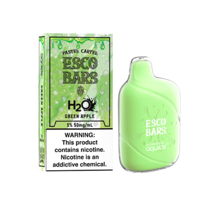 Esco Bars Aquios H2O 6000 Disposable Green Apple Best Sales Price - Disposables