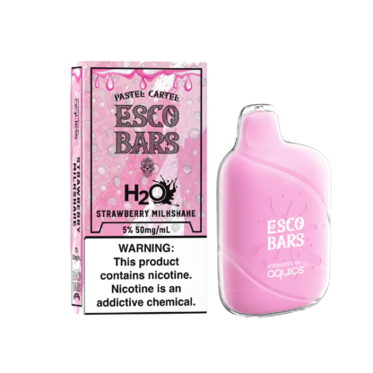 Esco Bars Aquios H2O 6000 Disposable Strawberry Milkshake Best Sales Price - Disposables