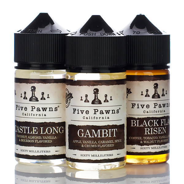 Five Pawns E-Liquid - No Nicotine Vape Juice - 60ml (Gambit) Best Sales Price - eJuice