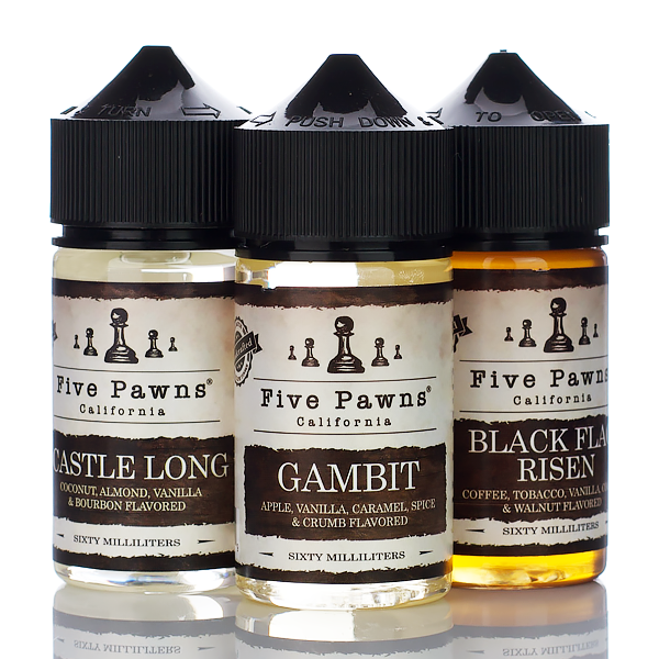 Five Pawns E-Liquid - No Nicotine Vape Juice - 60ml (Black Flag Risen) Best Sales Price - eJuice