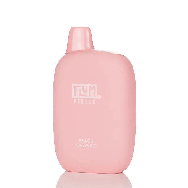 Flum Pebble 6000 Puffs Rechargeable Disposable Vape - 14ML Peach Orange Best Sales Price - Disposables