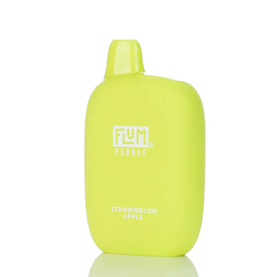 Flum Pebble 6000 Puffs Rechargeable Disposable Vape - 14ML Strawmelon Apple Best Sales Price - Disposables