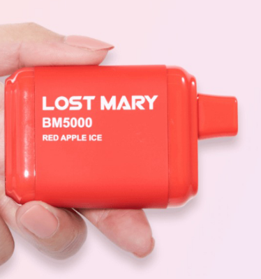 Lost Mary BM5000 Vape Rechargeable Disposable Kit 5000 Puffs 14ml Red Apple Ice Best Sales Price - Disposables