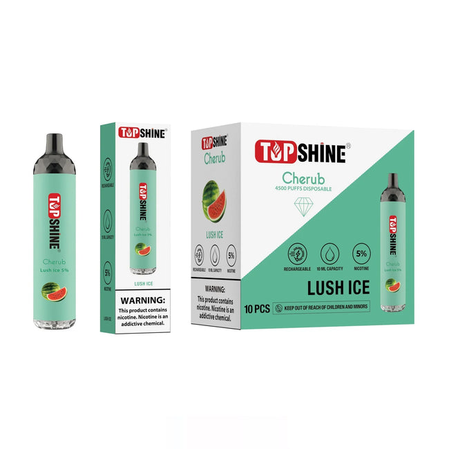 Lush Ice Top Shine Cherub Disposable Vape 4500 Puffs Best Sales Price - Disposables