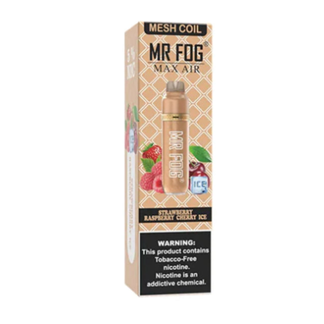 Mr Fog Max Air Strawberry Raspberry Cherry Ice Disposable Kit 3000 puffs 8ml Best Sales Price - Disposables