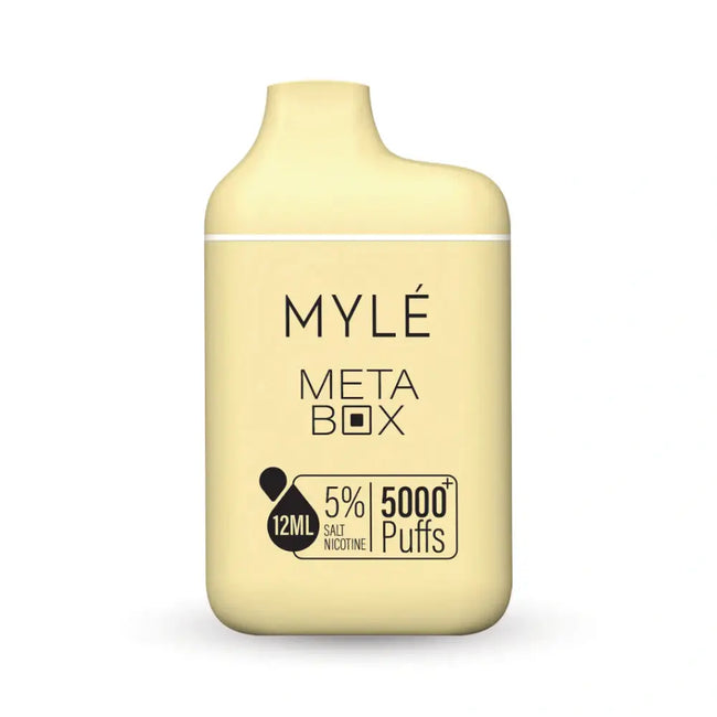 Myle Meta Box Disposable 5000 Puffs - French Vanilla Best Sales Price - Disposables