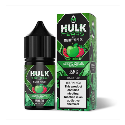 Green Apple by Mighty Vapors Hulk Tears Salt Series E-Liquid 30mL (Salt Nic) Best Sales Price - eJuice