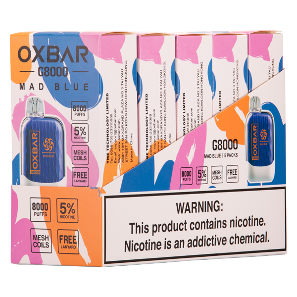 Mad Blue Oxbar G8000 Best Sales Price - Disposables