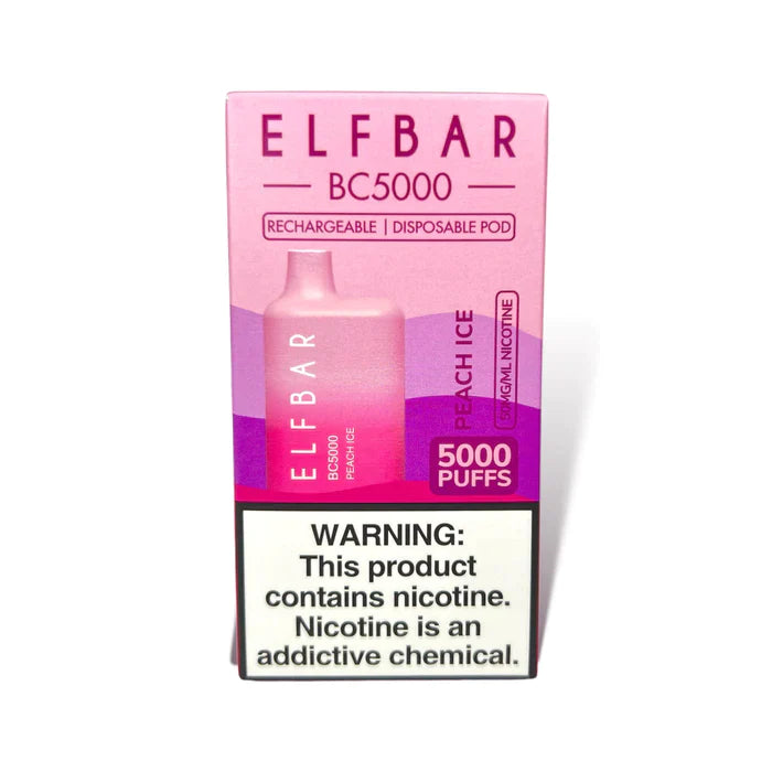 Elf Bar BC5000 Peach Ice Disposable Vape 13ML Best Sales Price - Disposables