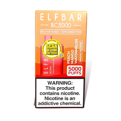 Elf Bar BC5000 Peach Mango Watermelon Best Sales Price - Disposables