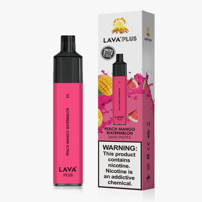 Lava Plus 2600 Puffs Disposable - Peach Mango Watermelon Best Sales Price - Disposables