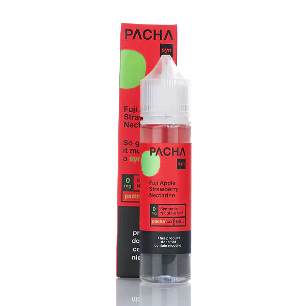 Pachamama Syn No Nicotine Vape Juice 60ml (Fuji Apple Strawberry Nectarin) Best Sales Price - eJuice