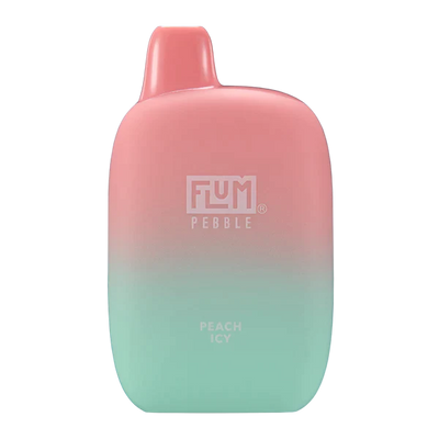 Peach Icy Flum Pebble 6000 Puffs Rechargeable Disposable Vape 14ML Best Sales Price - Disposables