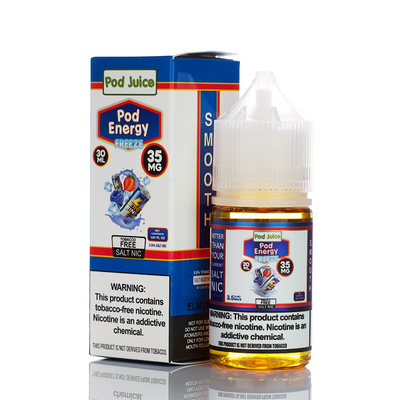 Pod Juice Salt Pod Energy Freeze 30ml Best Sales Price - Salt Nic Vape Juice