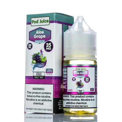 Pod Juice Salt - Aloe Grape Freeze 30ml Best Sales Price - Salt Nic Vape Juice