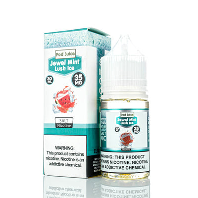 Pod Juice Salt Jewel Mint Lush Ice 30ml Best Sales Price - Salt Nic Vape Juice