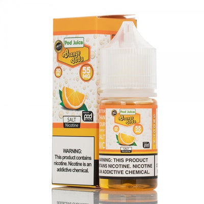 Pod Juice Salts Pod Juice - Orange Soda Flavor 30ml Best Sales Price - Salt Nic Vape Juice