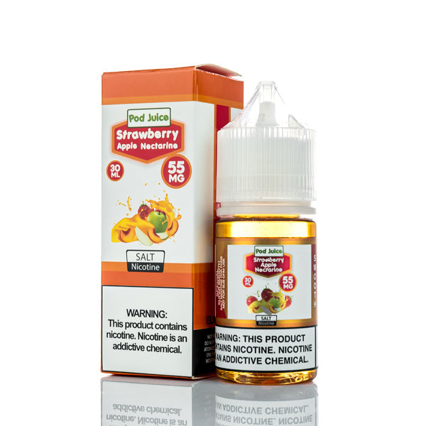 Pod Juice Smooth Salt Strawberry Apple Nectarine 30ml Best Sales Price - Salt Nic Vape Juice